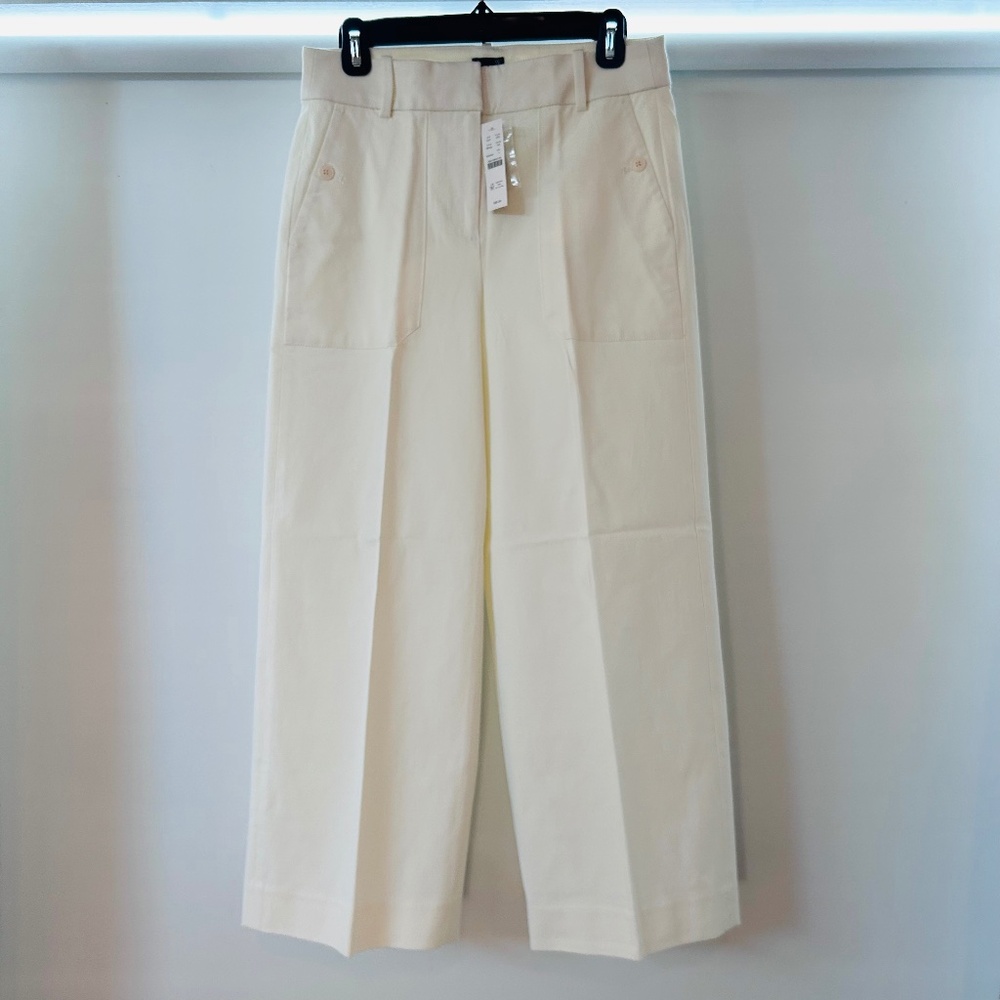 J.Crew Sydney Wide-leg Pant in Bi-stretch Cotton Blend - Picture 6 of 7
